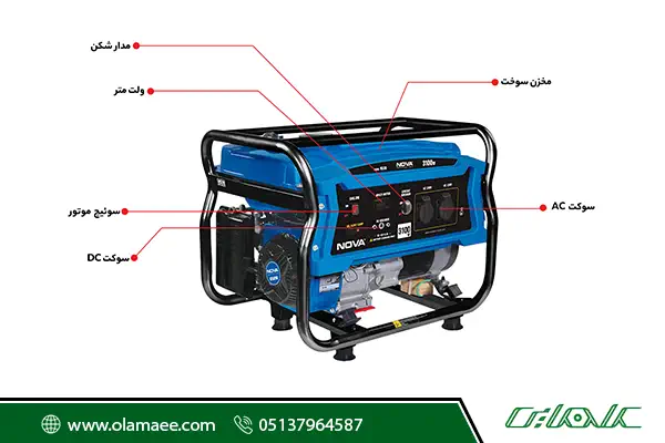 اجزای موتور برق نووا 9530