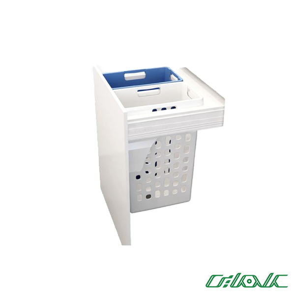 سبد البسه چرک ریلی ملونی آرام بند 2 قلو مدل 9152