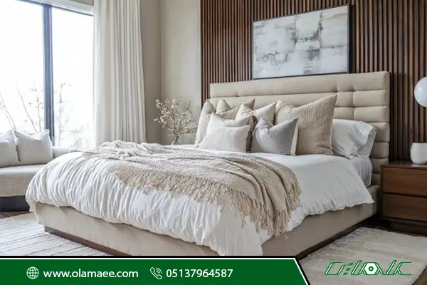 رنگ مینیمال در اتاق خواب