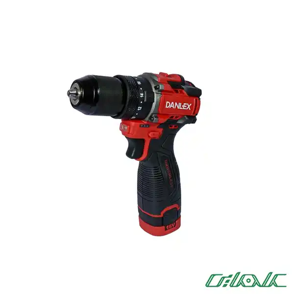دریل شارژی چکشی براشلس دنلکس مدل DX-6316