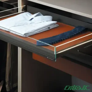 طبقه کشویی چرمی ریلی داخل کمد لباس یونی هوپر مدل ws-4159s