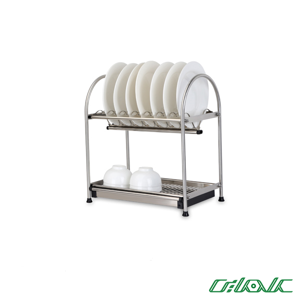 آبچکان رو میزی ملونی استیل مدل 9118 (دو طبقه استنلس)