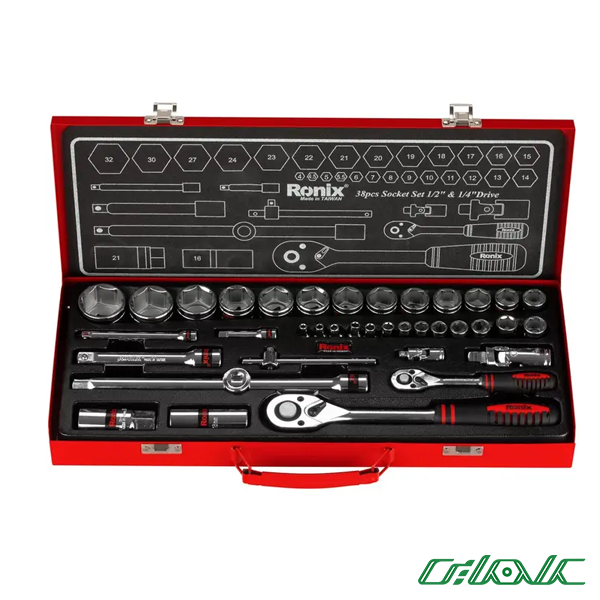 جعبه بکس رونیکس مدل RH-2638 (38 پارچه)