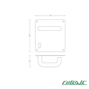 دستگیره استیل پلاکداربیمارستانی بهریزان مدل SL22