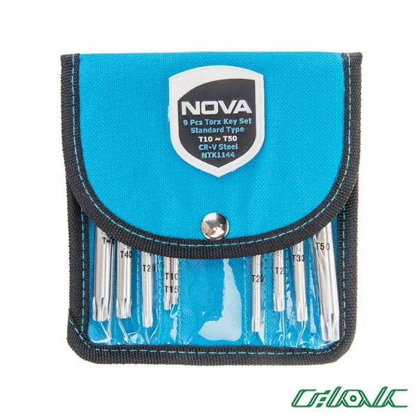 مجموعه 9 عددی آچار آلن ستاره ای نووا مدل NTK-1144