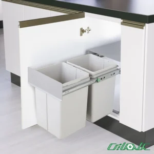 سطل زباله دو مخزنه ریلی متوسط آدلان مدل 813