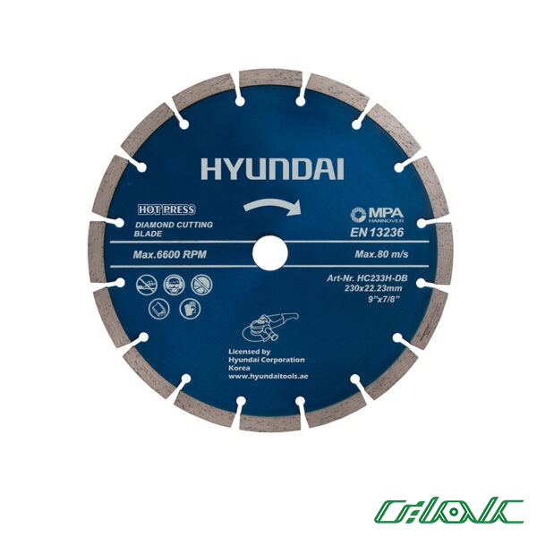 صفحه گرانیت بر هیوندای مدل HC233H-DB (230 میلیمتر)