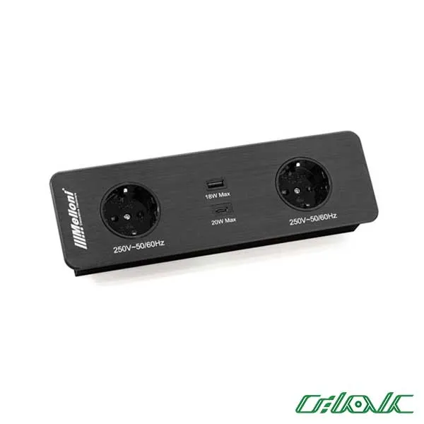 پریز توکار ملونی مدل 10056