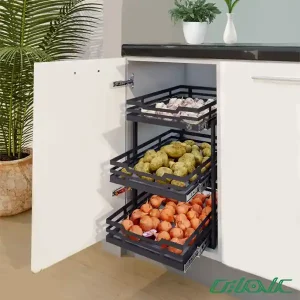 سبد سوپر چند منظوره 3 طبقه تسمه مشکی آوات مدل 310