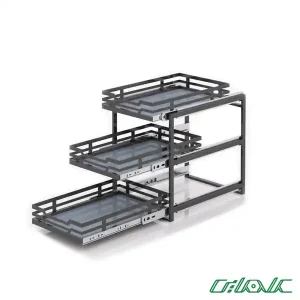 سبد سوپر چند منظوره 3 طبقه تسمه مشکی آوات مدل 310