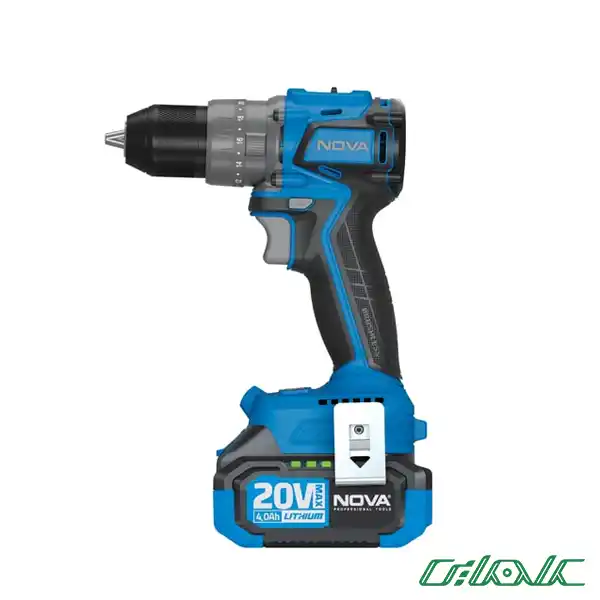 دریل پیچ گوشتی شارژی چکشی براشلس نووا مدل 5524