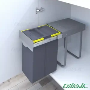 سطل زباله تک مخزنه پلاتین مدل 3611