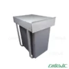 سطل زباله تک مخزنه پلاتین مدل 3611