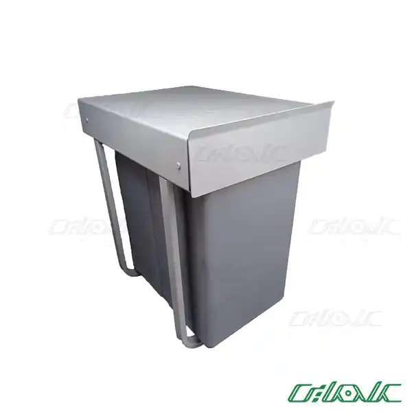 سطل زباله تک مخزنه پلاتین مدل 3611