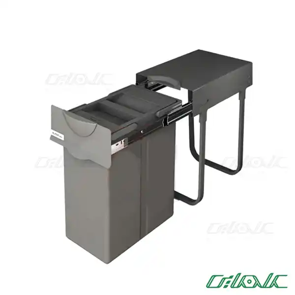 سطل زباله تک مخزنه پلاتین مدل 8611 (20 لیتری)