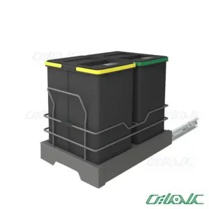 سطل زباله دو مخزنه پلاتین مدل 3634