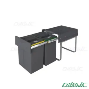 سطل زباله دو مخزنه پلاتین مدل 3653